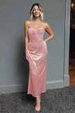 Dark Green Sweetheart Cut Out Sheath Midi Formal Dress