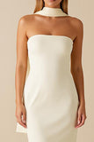 Daffodil Mermaid Strapless Ruffled Formal Dress