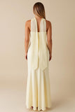 Daffodil Mermaid Strapless Ruffled Formal Dress