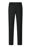 Stand Collar Jacquard Black 3 Pieces Men's Suits