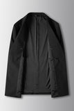 Peak Lapel Black 2 Pieces Men's Formal Suits