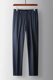 Men's Navy Peak Lapel 2 Pieces Formal Suits