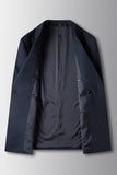 Men's Navy Peak Lapel 2 Pieces Formal Suits