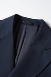 Men's Navy Peak Lapel 2 Pieces Formal Suits