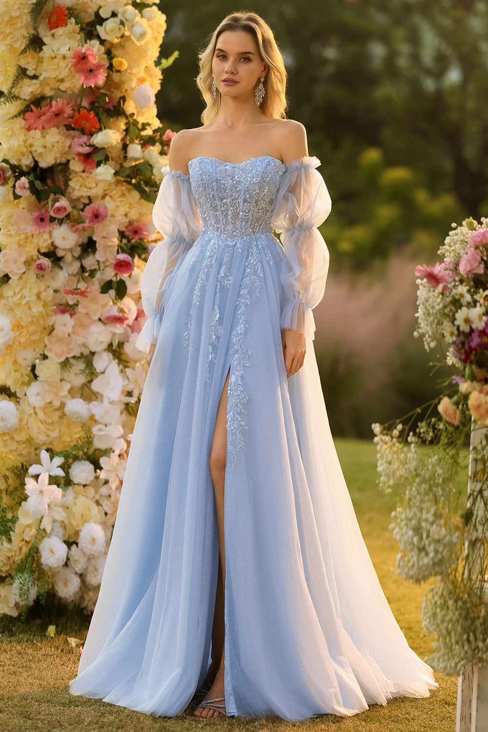 blue strapless corset prom dress Sherri Hill Strapless Satin Corset Prom Dress 56161 Dark Emerald / 4