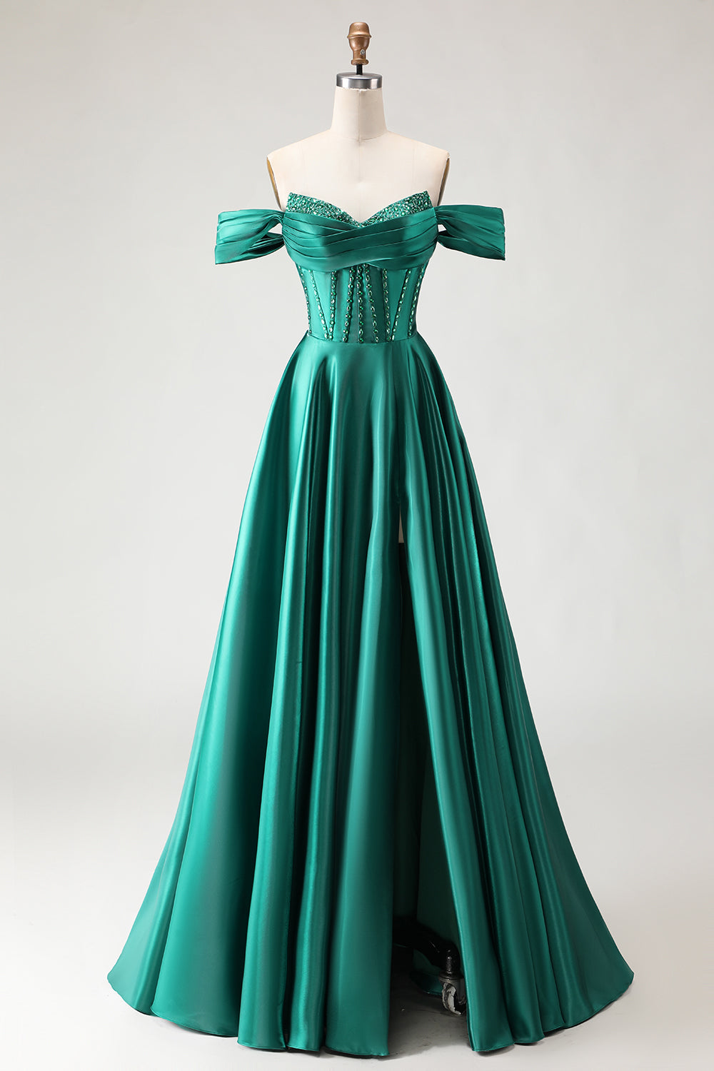 dark green homecoming dress plus size Plus-Size Long Strapless Mermaid Prom Dress PromGirl