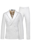 Black Peaked Lapel 3 Pieces Satin Men's Prom Suits