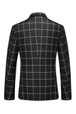 Black Striped 2 Pieces Peaked lapel Men's Prom Suits