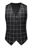 Black Striped 2 Pieces Peaked lapel Men's Prom Suits
