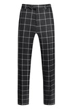 Black Striped 2 Pieces Peaked lapel Men's Prom Suits