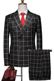 Pink Striped 2 Pieces Peaked lapel Men's Prom Suits