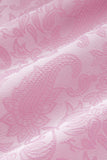 Pink Print Peak Lapel 3-Piece Men Prom Suits