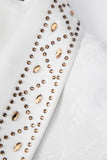 White Shawl Lapel 2-piece Men Suits with Beading