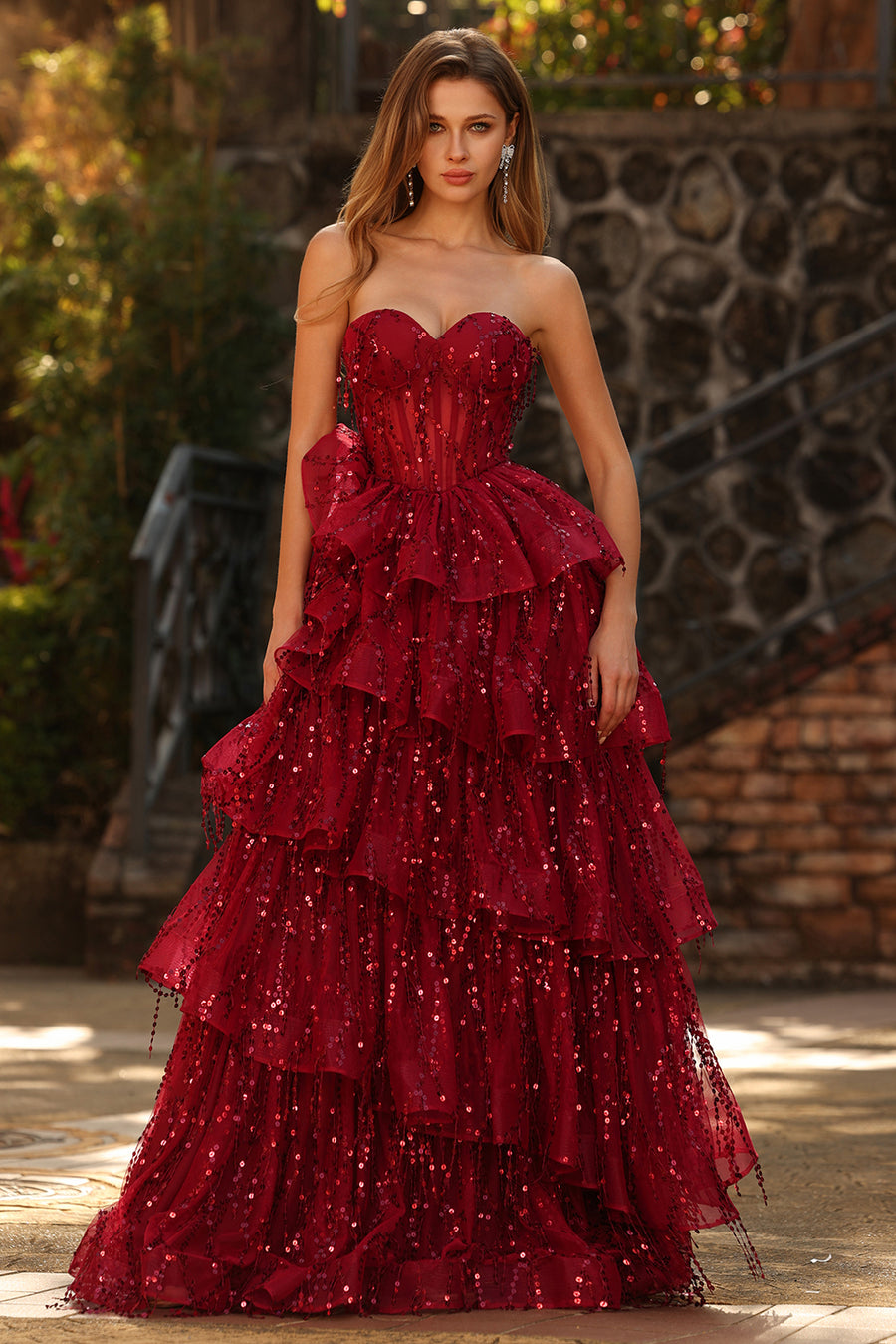 Burgundy Prom Dresses  ZAPAKA