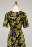 Burnout Velvet Dark Green Floor Length Dress