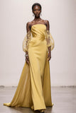 Daffodil Off the Shoulder Sheath Pageant Dress