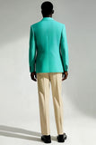 Turquoise Peak Lapel 2 Piece Men's Prom Suits