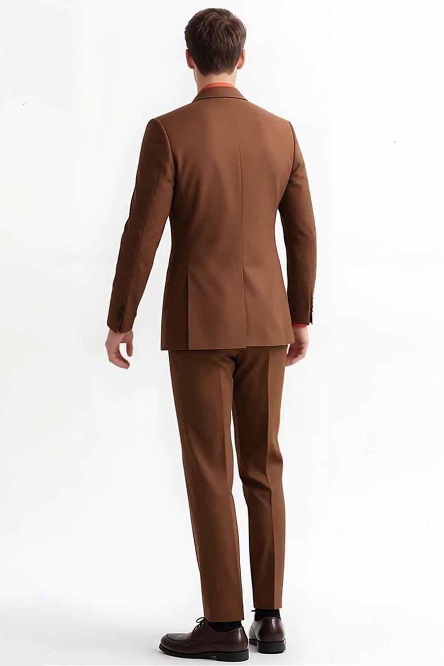 スーツ 20-40s 3Peace Suit K.AKAHANE Brown AM99 メンズビギ MEN'S BIGI シャークスキンスーツセットアップ
