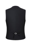 3 Piece Shawl Lapel One Button Black Men's Suits