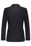 Black Peak Lapel Single Breasted 3 Piece Men's Suits