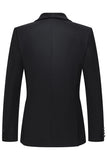 Shawl Lapel Black 3 Piece One Button Men's Business Suits
