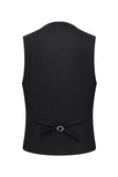 Shawl Lapel Black 3 Piece One Button Men's Business Suits