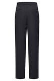 Black 3 Piece Peak Lapel Double Breasted Men's Business Suits