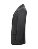 Peak Lapel 3 Piece Single Breasted Coffee Men's Suits