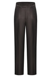 3 Piece Notched Lapel One Button Coffee Men's Suits