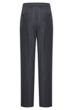 Dark Grey 2 Piece Peak Lapel Double Breasted Striped Men's Suits