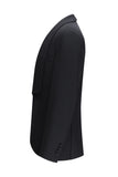 Black One Button Shawl Lapel 3 Piece Men's Suits