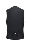 Black One Button Shawl Lapel 3 Piece Men's Suits