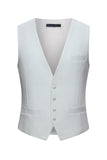 Black Peak Lapel Double Breasted Men's 3 Piece Tuxedo