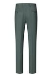 Grey Green 2 Piece Double Breasted Peak Lapel Men's Formal Suits