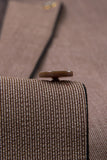 Taupe 3 Piece Slim Fit Notched Lapel One Button Men's Formal Suits