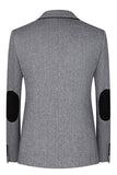 3 Piece Slim Fit Notched Lapel Men's Grey Suits