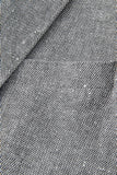 3 Piece Slim Fit Notched Lapel Men's Grey Suits