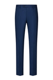 Peacock Blue Peak Lapel One Button 3 Piece Men's Suits