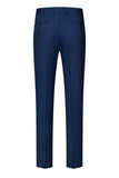 Peacock Blue Peak Lapel One Button 3 Piece Men's Suits