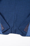 Peacock Blue Peak Lapel One Button 3 Piece Men's Suits