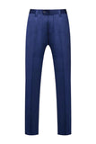 Blue Peak Lapel 2 Piece Slim Fit Prom Suits