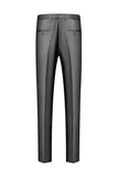 Grey Shawl Lapel Single Breasted Men's Suits