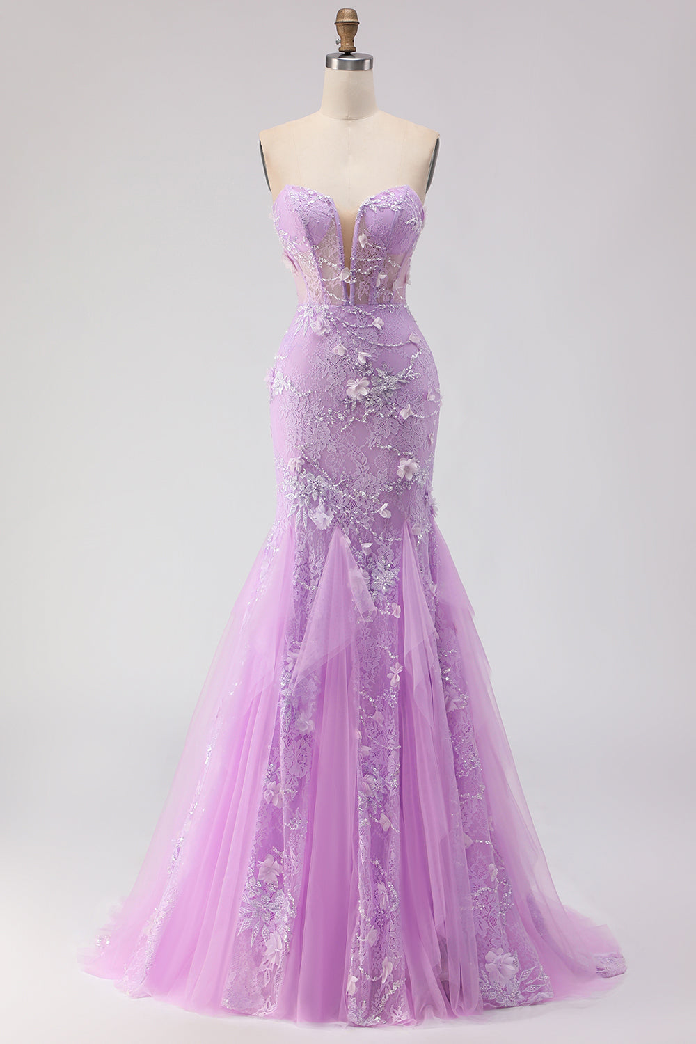purple strapless mermaid prom dress Sparkly Mermaid Strapless Purple Sequins Long Prom Dresses AB120603