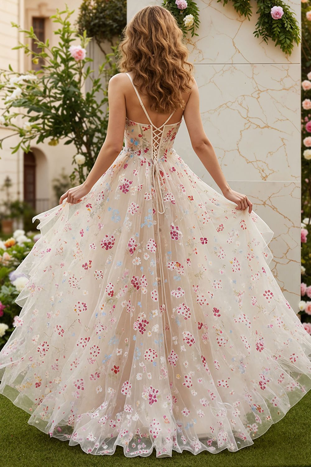 champagne ivory prom dress Ballbella One Shoulder Champagne Prom Dress Mermaid Slit Long