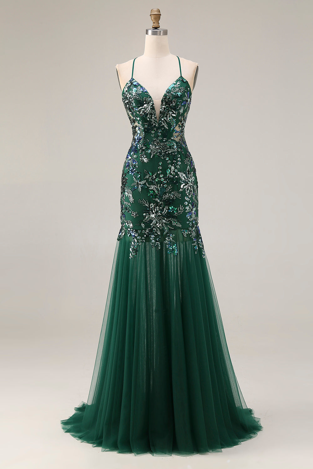 Zapaka Women Sparkly Dark Green Long Prom Dress Sheath Spaghetti Straps Open Back Party Dress with Sequins ZAPAKA Zapaka Women Sparkly Dark Green Long Prom Dress Sheath Spaghetti Straps Open Back Party Dress with Sequins ZAPAKA