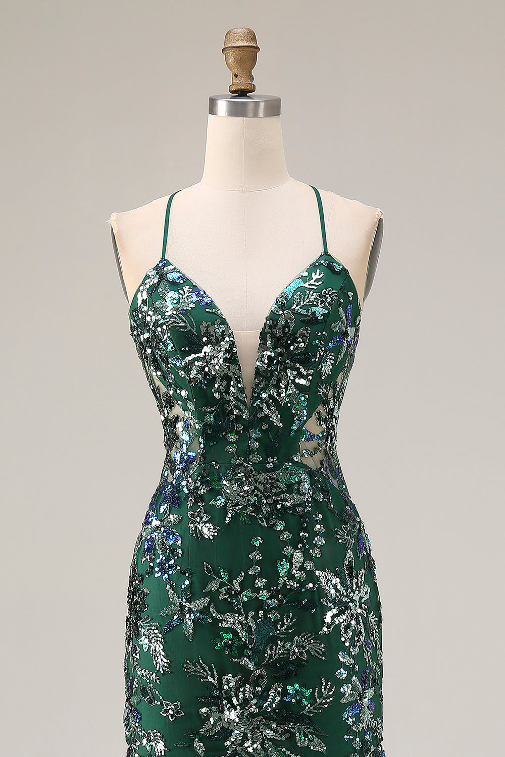 green sparkly backless dress Lovskoo Women's Sequin Halter Bodycon Mini Dress Backless Cowl Neck Short Dress Open Back Cocktail Party Gown Green, Size: Large