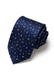 Men's Formal Navy Micro-Pattern Tie