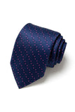 Men's Formal Navy Micro-Pattern Tie