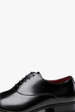 Black Leather Lace-Up Men's Wedding Shoes