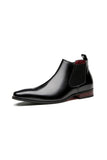 Black Slip-on Leather Men's Party Shoes